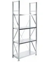 Металлический стеллаж Практик MS U 2500x1000x500/4 усиленный